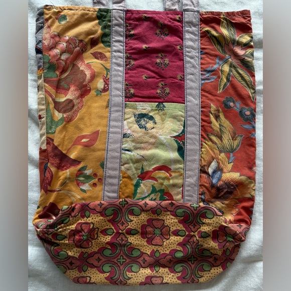 Cottagecore/Boho Patchwork Tote Bag - Picture 4 of 8